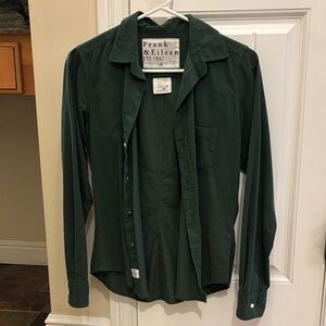 Frank & Eileen Deep Forest Green Long-Sleeve Button Shirt
